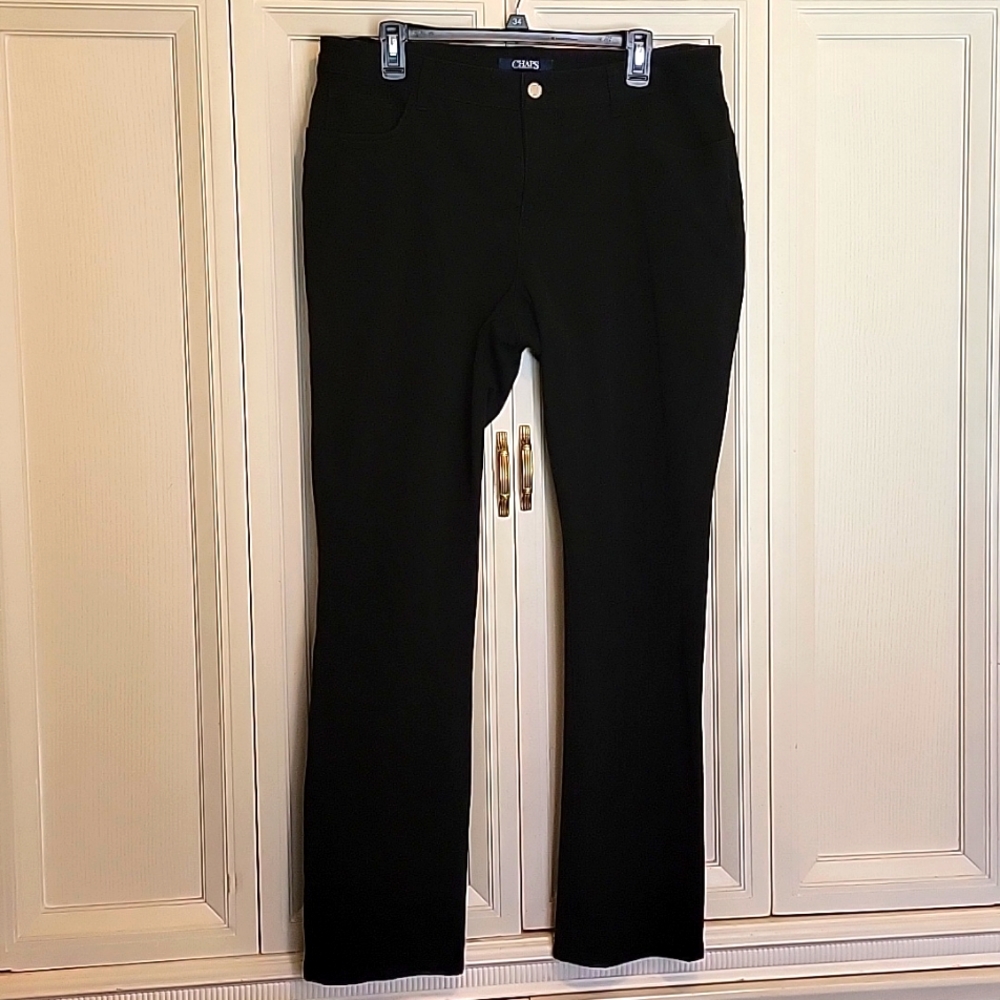 Chaps Black Jeans, 14, Black